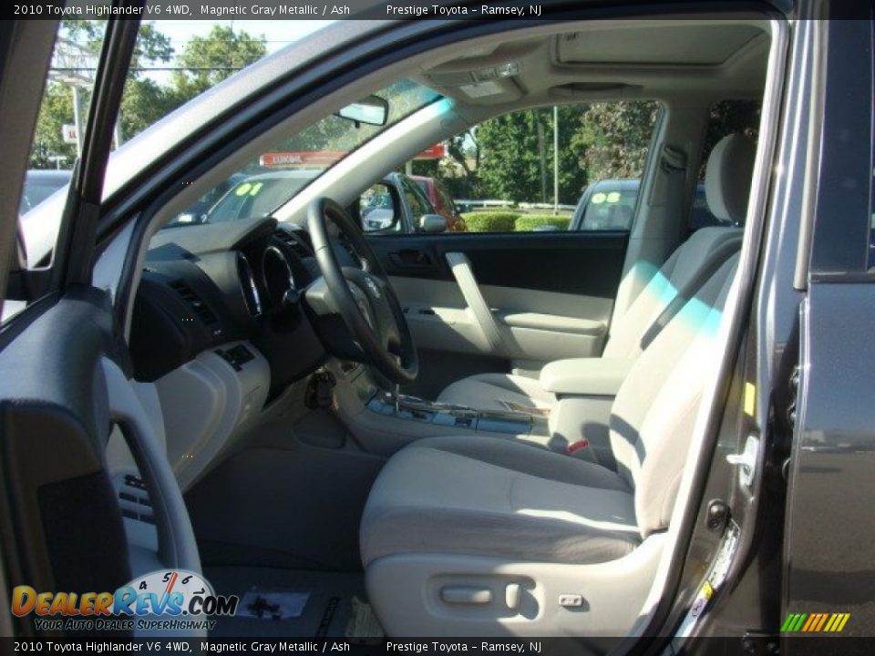 2010 Toyota Highlander V6 4WD Magnetic Gray Metallic / Ash Photo #7