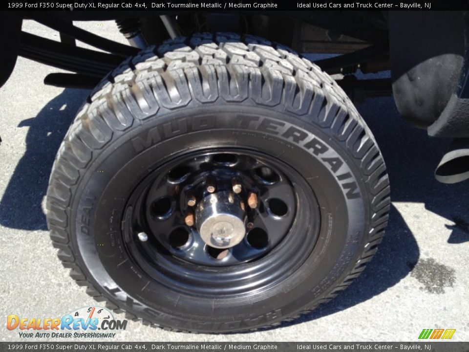 1999 Ford F350 Super Duty XL Regular Cab 4x4 Dark Tourmaline Metallic / Medium Graphite Photo #11