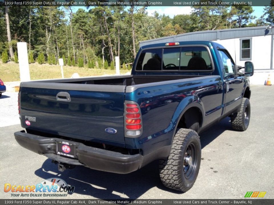 1999 Ford F350 Super Duty XL Regular Cab 4x4 Dark Tourmaline Metallic / Medium Graphite Photo #12