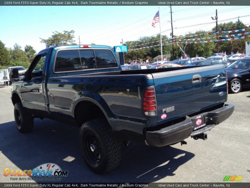 1999 Ford F350 Super Duty XL Regular Cab 4x4 Dark Tourmaline Metallic / Medium Graphite Photo #14