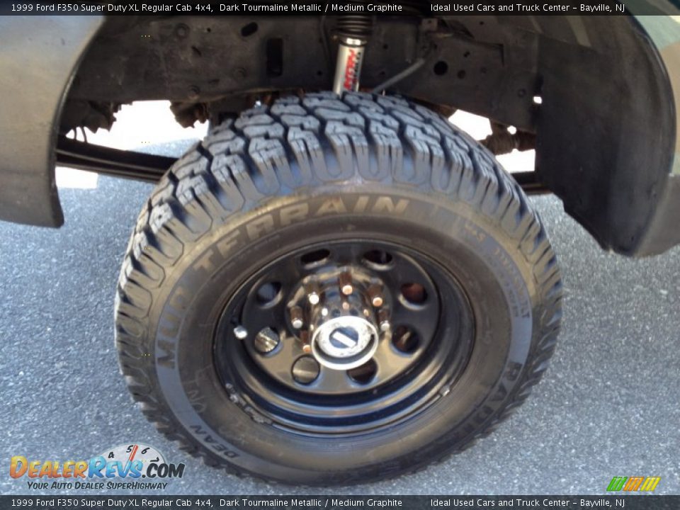 1999 Ford F350 Super Duty XL Regular Cab 4x4 Dark Tourmaline Metallic / Medium Graphite Photo #16