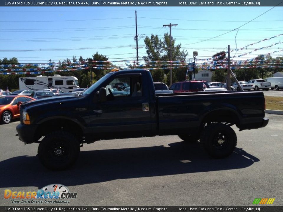 1999 Ford F350 Super Duty XL Regular Cab 4x4 Dark Tourmaline Metallic / Medium Graphite Photo #17