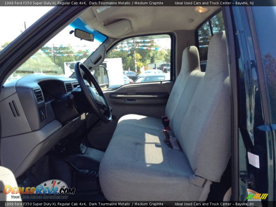 1999 Ford F350 Super Duty XL Regular Cab 4x4 Dark Tourmaline Metallic / Medium Graphite Photo #20