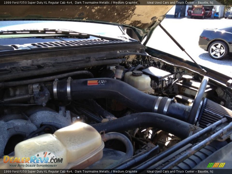 1999 Ford F350 Super Duty XL Regular Cab 4x4 Dark Tourmaline Metallic / Medium Graphite Photo #25