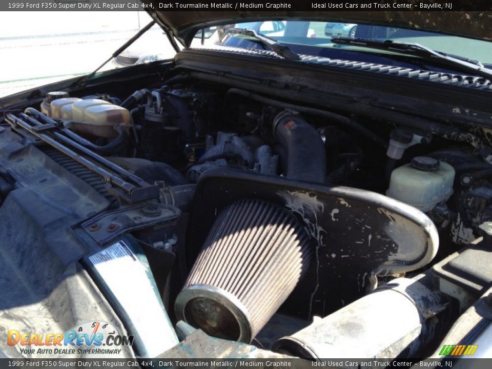 1999 Ford F350 Super Duty XL Regular Cab 4x4 Dark Tourmaline Metallic / Medium Graphite Photo #26