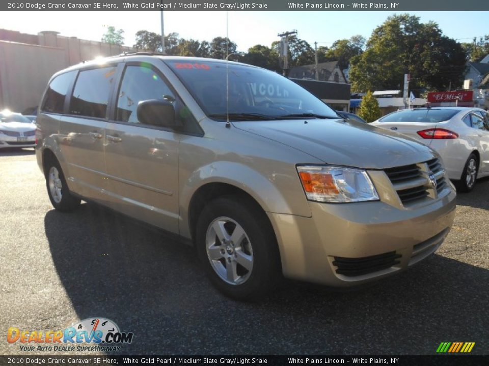 2010 Dodge Grand Caravan SE Hero White Gold Pearl / Medium Slate Gray/Light Shale Photo #1