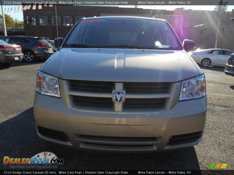 2010 Dodge Grand Caravan SE Hero White Gold Pearl / Medium Slate Gray/Light Shale Photo #2