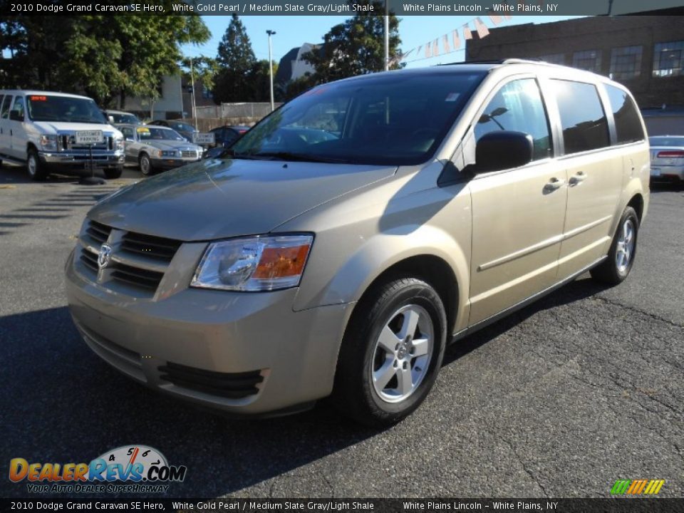 2010 Dodge Grand Caravan SE Hero White Gold Pearl / Medium Slate Gray/Light Shale Photo #3