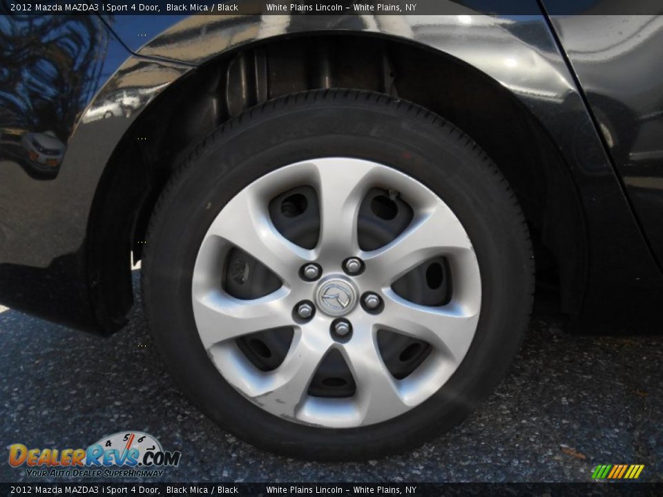 2012 Mazda MAZDA3 i Sport 4 Door Black Mica / Black Photo #3