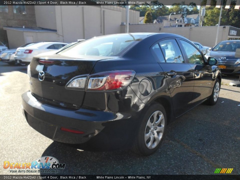 2012 Mazda MAZDA3 i Sport 4 Door Black Mica / Black Photo #4