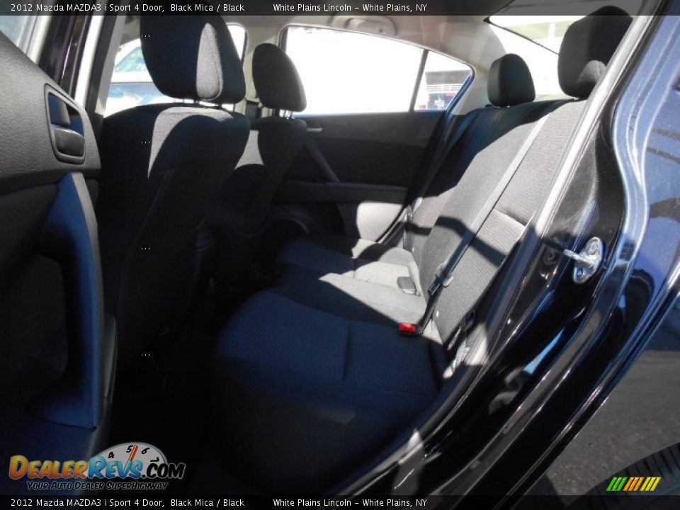 2012 Mazda MAZDA3 i Sport 4 Door Black Mica / Black Photo #8