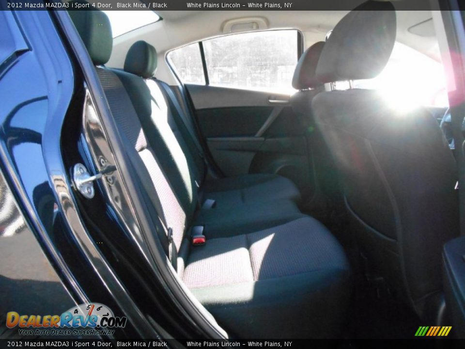 2012 Mazda MAZDA3 i Sport 4 Door Black Mica / Black Photo #9