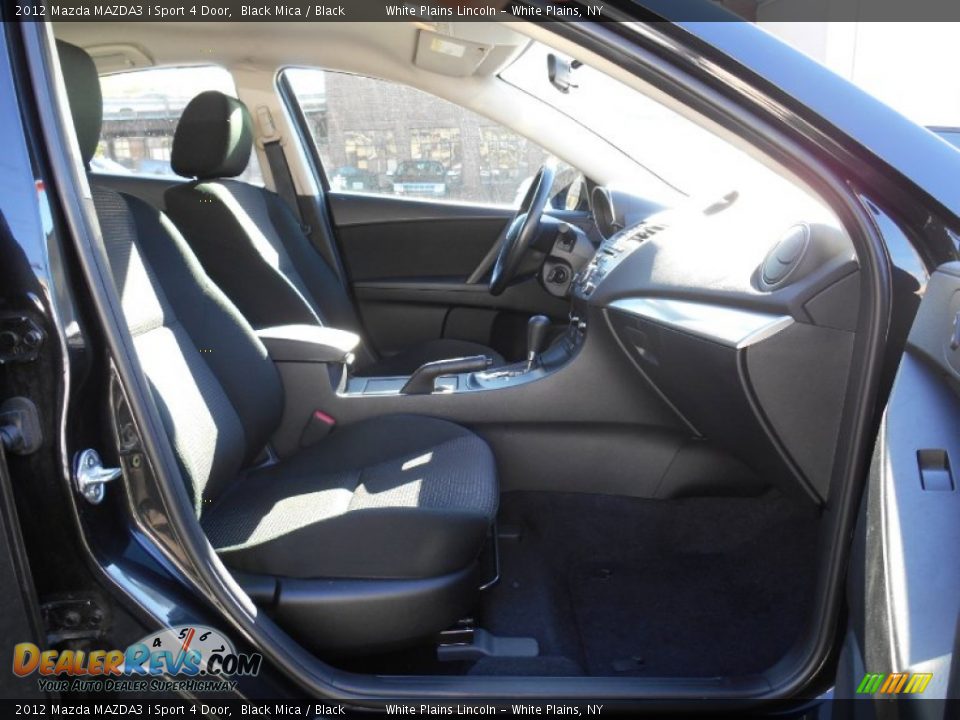 2012 Mazda MAZDA3 i Sport 4 Door Black Mica / Black Photo #11