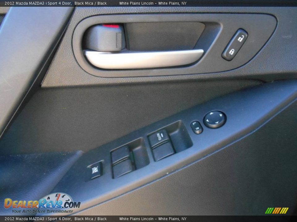 2012 Mazda MAZDA3 i Sport 4 Door Black Mica / Black Photo #13