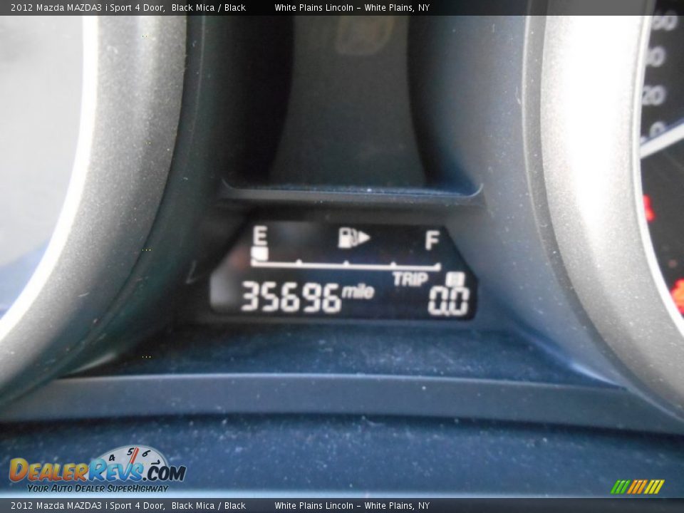 2012 Mazda MAZDA3 i Sport 4 Door Black Mica / Black Photo #15