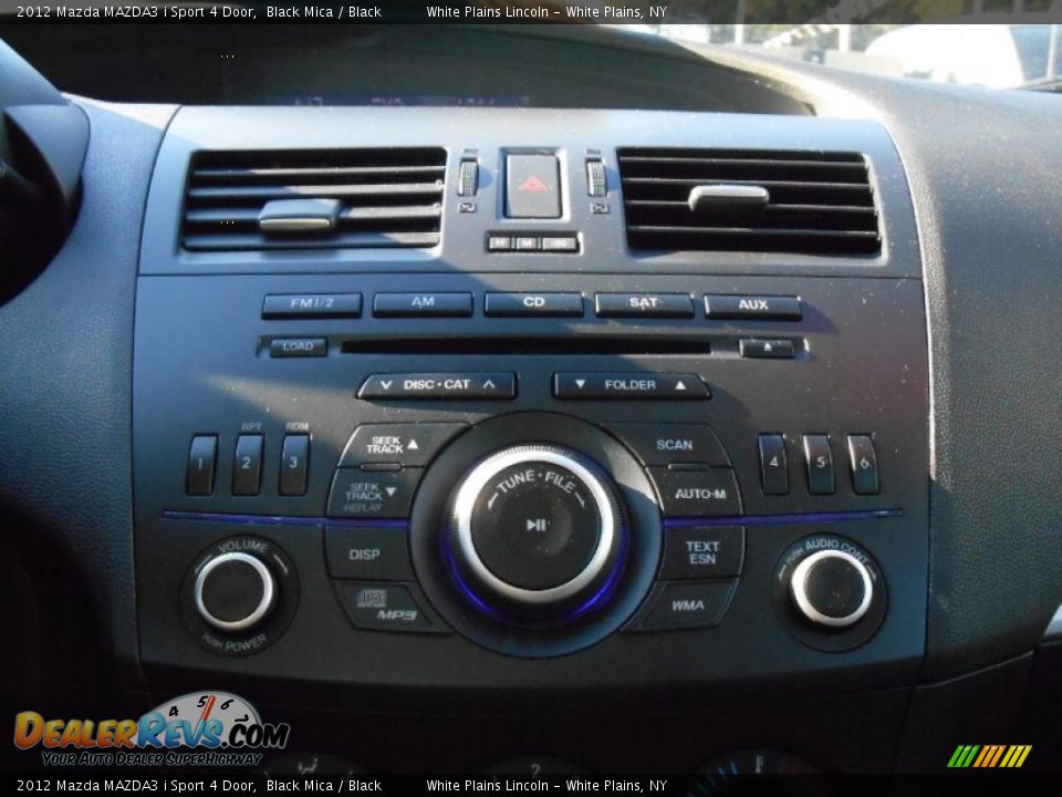 2012 Mazda MAZDA3 i Sport 4 Door Black Mica / Black Photo #19