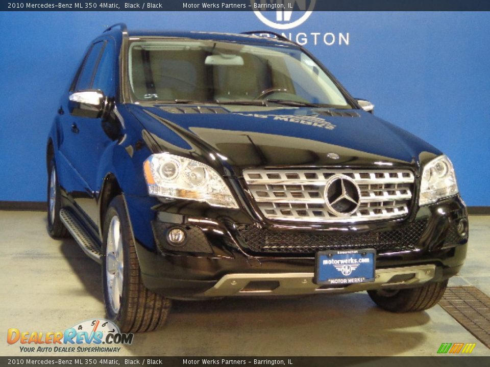 2010 Mercedes-Benz ML 350 4Matic Black / Black Photo #1