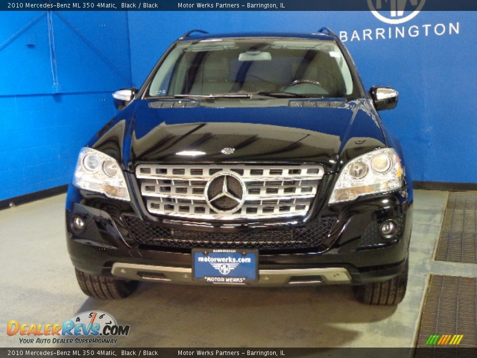 2010 Mercedes-Benz ML 350 4Matic Black / Black Photo #2