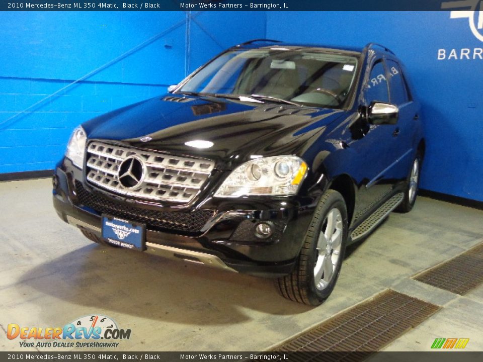 2010 Mercedes-Benz ML 350 4Matic Black / Black Photo #3