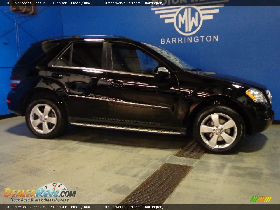 2010 Mercedes-Benz ML 350 4Matic Black / Black Photo #4