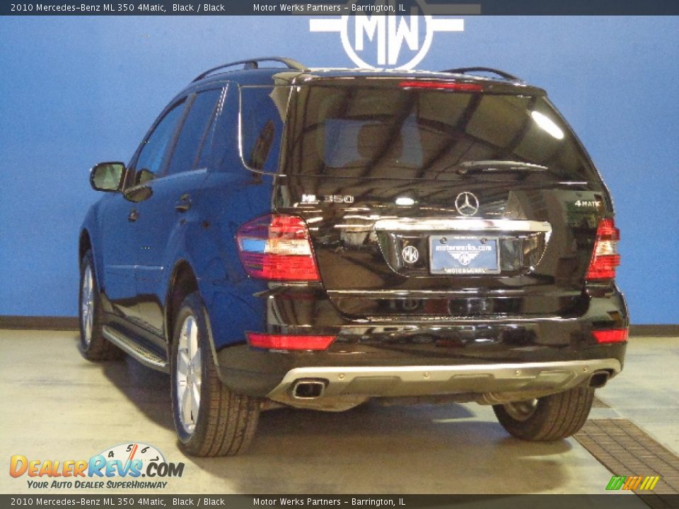 2010 Mercedes-Benz ML 350 4Matic Black / Black Photo #7