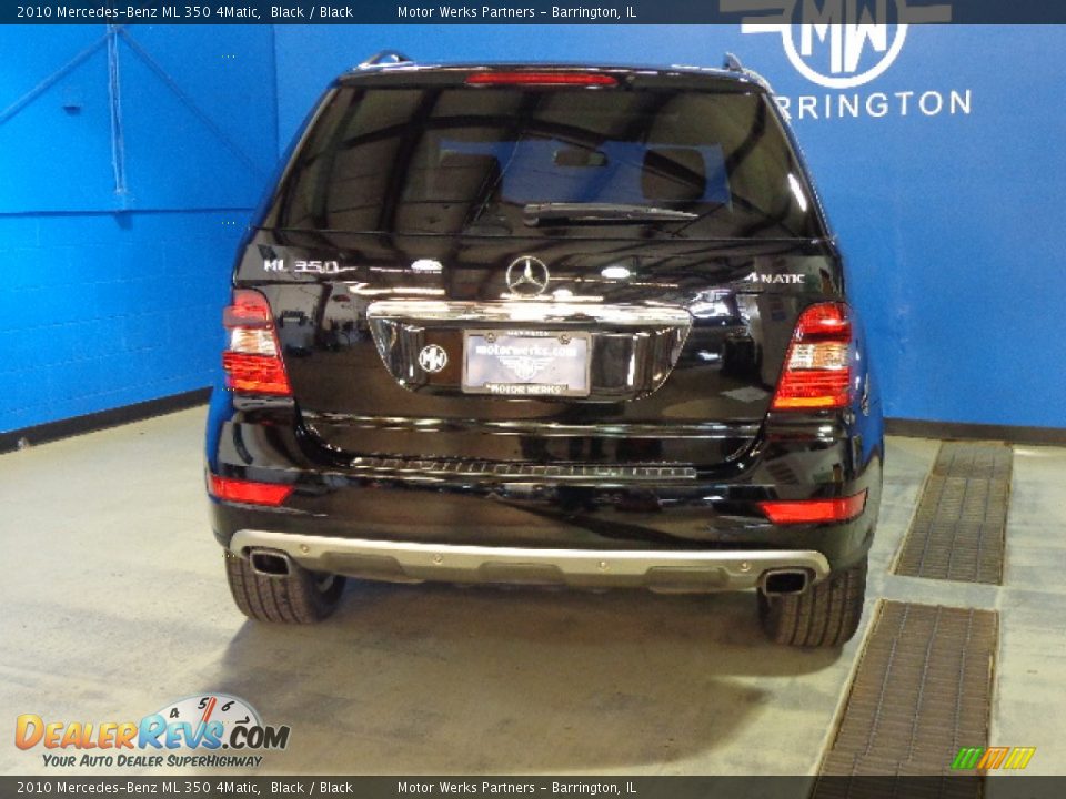 2010 Mercedes-Benz ML 350 4Matic Black / Black Photo #8