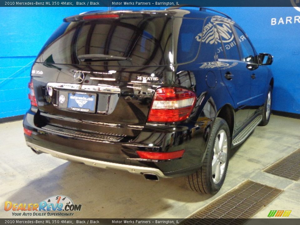 2010 Mercedes-Benz ML 350 4Matic Black / Black Photo #9
