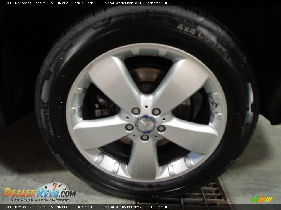 2010 Mercedes-Benz ML 350 4Matic Black / Black Photo #12