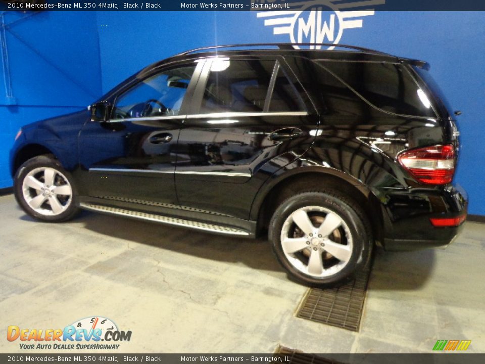 2010 Mercedes-Benz ML 350 4Matic Black / Black Photo #13