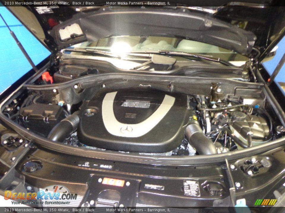2010 Mercedes-Benz ML 350 4Matic Black / Black Photo #14