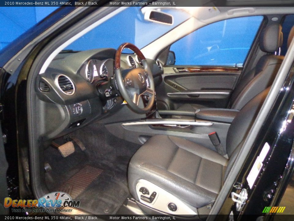 2010 Mercedes-Benz ML 350 4Matic Black / Black Photo #17