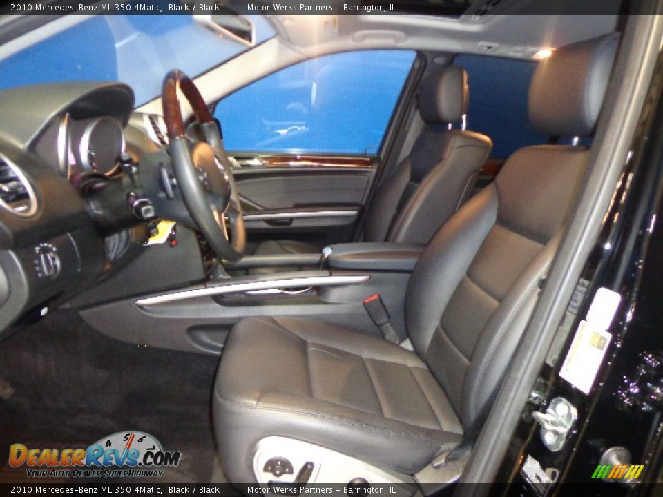 2010 Mercedes-Benz ML 350 4Matic Black / Black Photo #18
