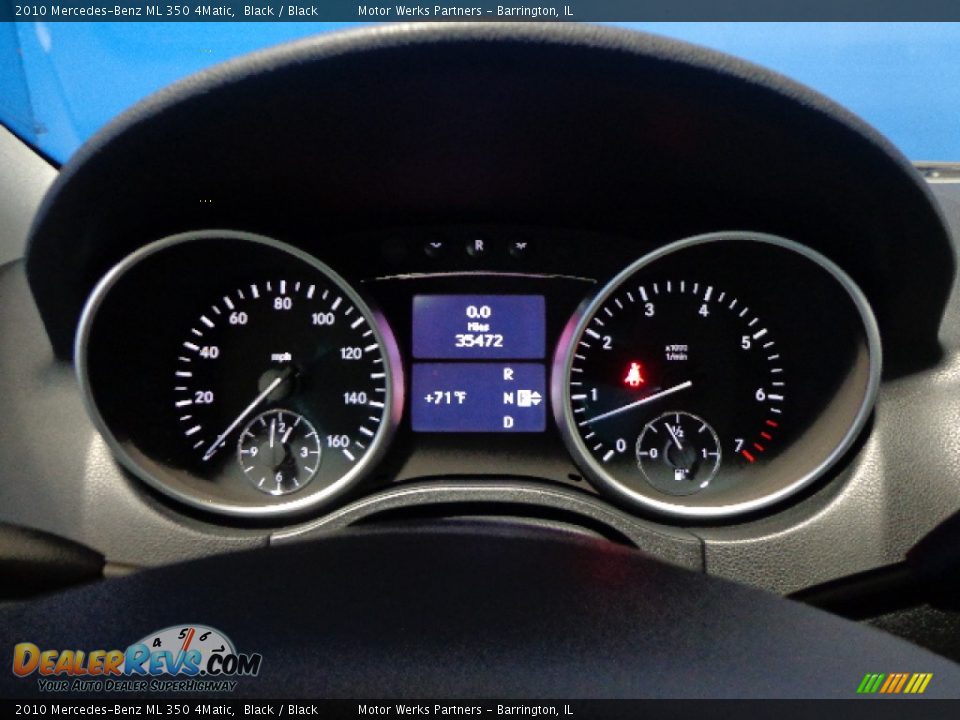 2010 Mercedes-Benz ML 350 4Matic Black / Black Photo #20