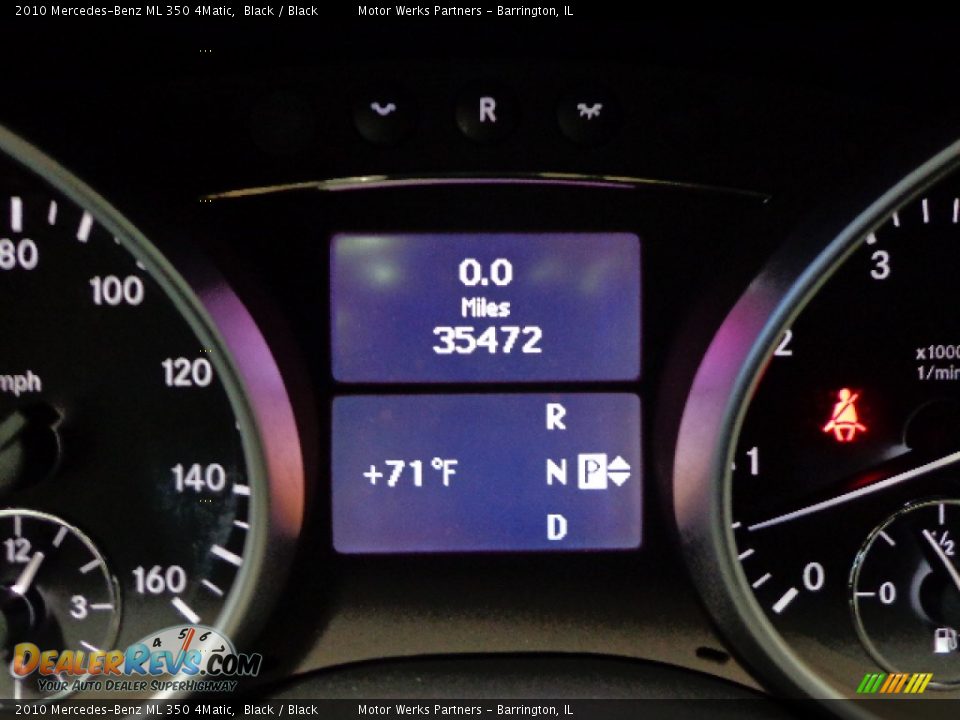 2010 Mercedes-Benz ML 350 4Matic Black / Black Photo #21