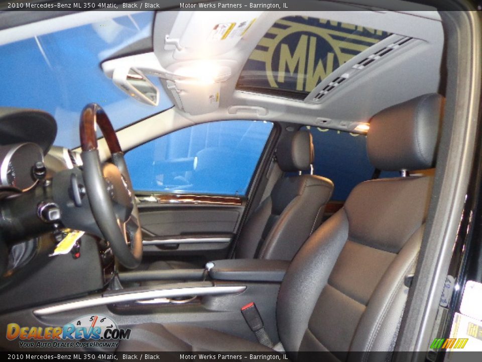 2010 Mercedes-Benz ML 350 4Matic Black / Black Photo #23