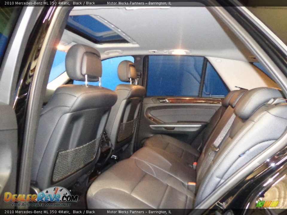 2010 Mercedes-Benz ML 350 4Matic Black / Black Photo #25