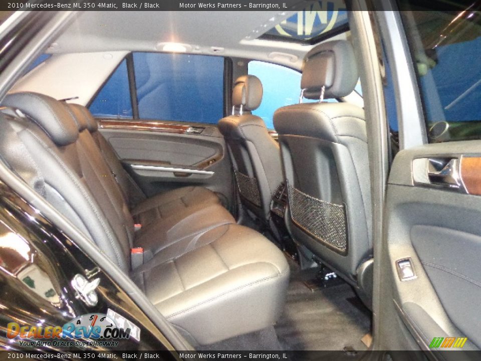 2010 Mercedes-Benz ML 350 4Matic Black / Black Photo #28