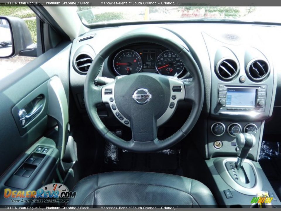 2011 Nissan Rogue SL Platinum Graphite / Black Photo #22