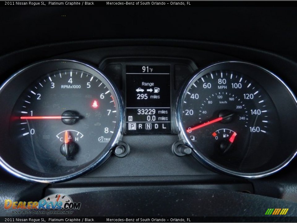 2011 Nissan Rogue SL Platinum Graphite / Black Photo #23