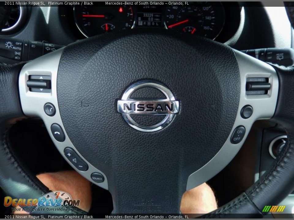 2011 Nissan Rogue SL Platinum Graphite / Black Photo #27