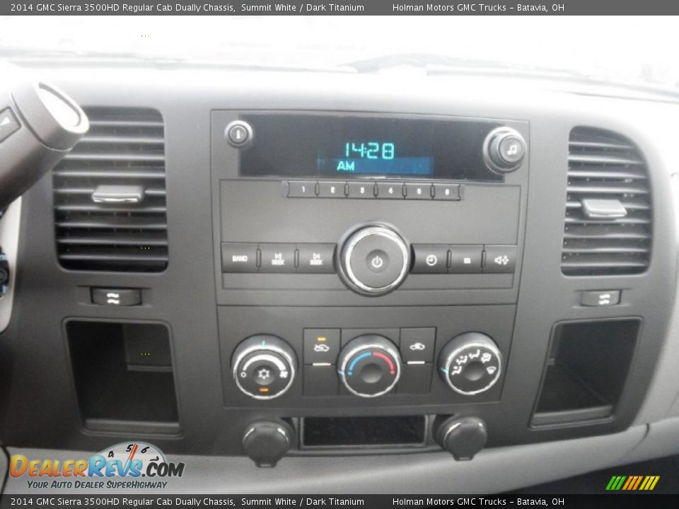 2014 GMC Sierra 3500HD Regular Cab Dually Chassis Summit White / Dark Titanium Photo #6