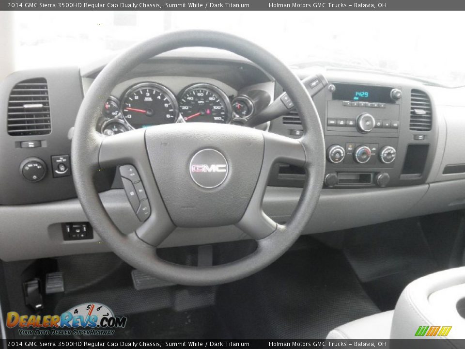 Dashboard of 2014 GMC Sierra 3500HD Regular Cab Dually Chassis Photo #9