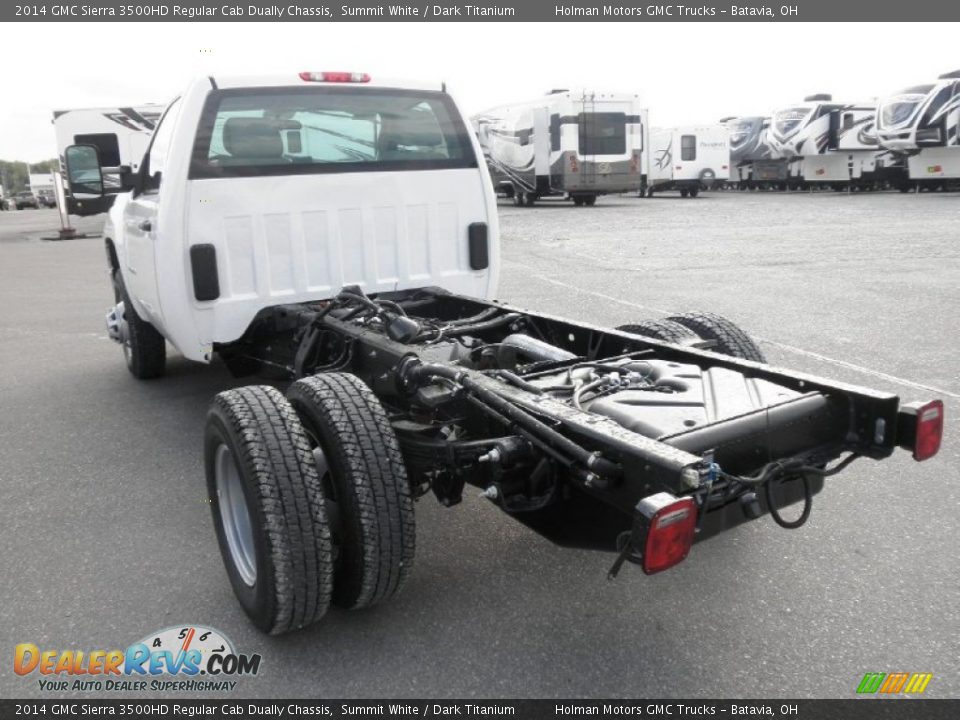 Summit White 2014 GMC Sierra 3500HD Regular Cab Dually Chassis Photo #11