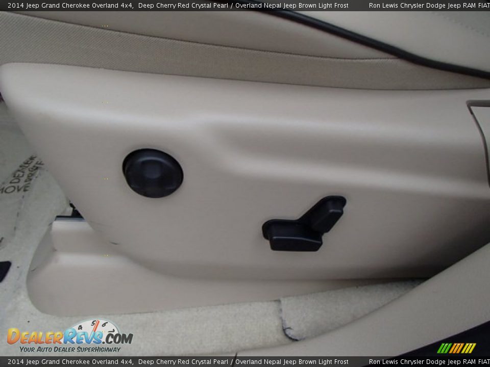 2014 Jeep Grand Cherokee Overland 4x4 Deep Cherry Red Crystal Pearl / Overland Nepal Jeep Brown Light Frost Photo #14