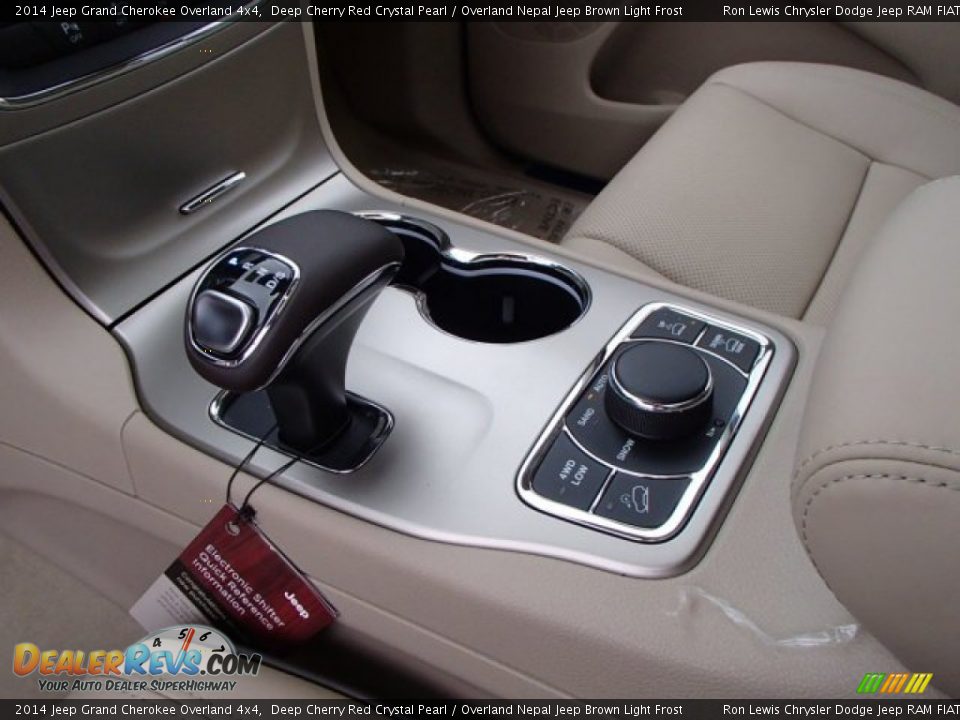 2014 Jeep Grand Cherokee Overland 4x4 Deep Cherry Red Crystal Pearl / Overland Nepal Jeep Brown Light Frost Photo #17