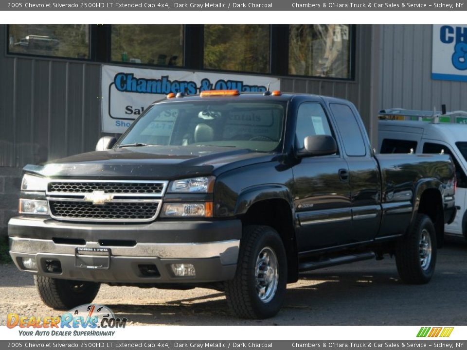 2005 Chevrolet Silverado 2500HD LT Extended Cab 4x4 Dark Gray Metallic / Dark Charcoal Photo #1