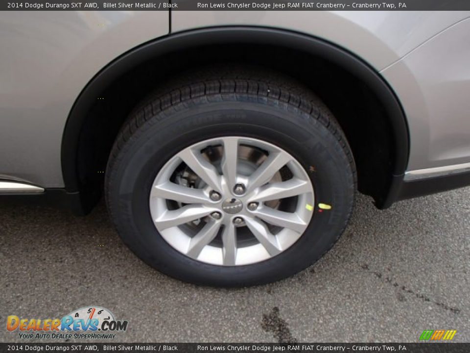 2014 Dodge Durango SXT AWD Billet Silver Metallic / Black Photo #9