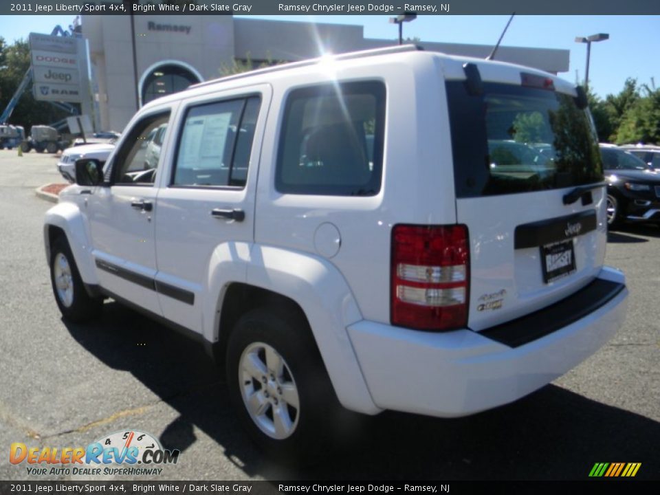 2011 Jeep Liberty Sport 4x4 Bright White / Dark Slate Gray Photo #5