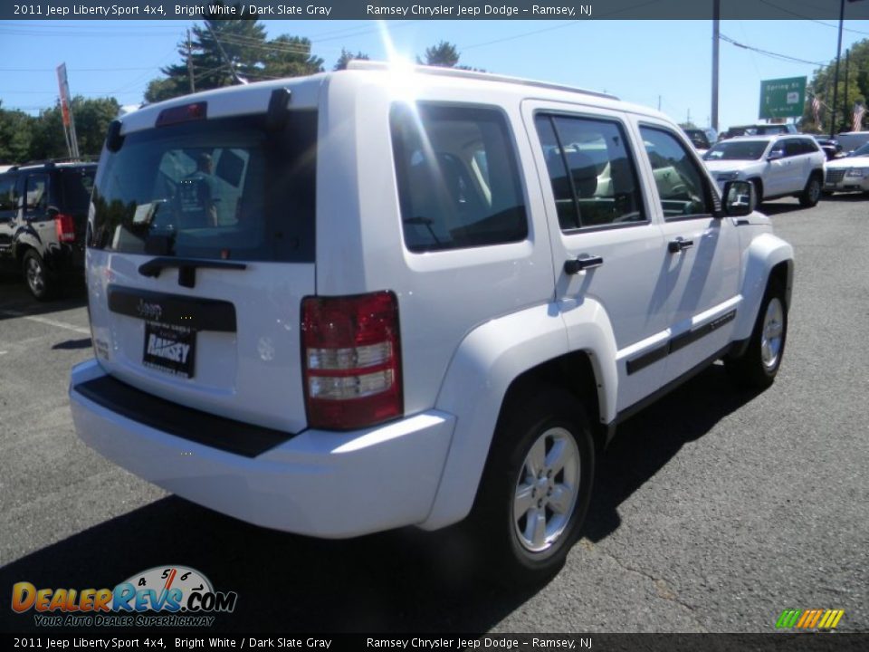 2011 Jeep Liberty Sport 4x4 Bright White / Dark Slate Gray Photo #6