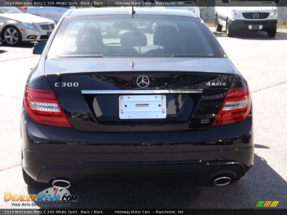2014 Mercedes-Benz C 300 4Matic Sport Black / Black Photo #4